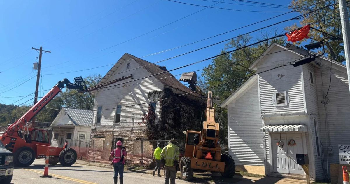 Former Rutland Furniture Company building demolished after condemnation